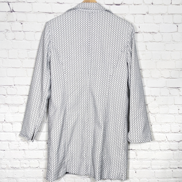 Apt 9 Trench Coat Jacket White and Black 10 - Picture 8 of 9